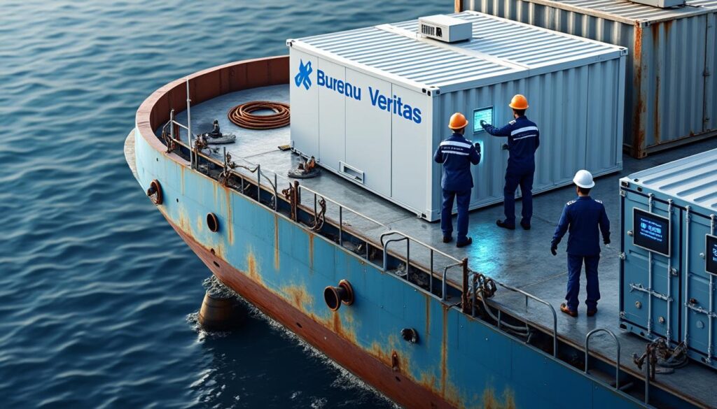 assurez la conformité de la chaîne du froid maritime avec une certification reconnue par bureau veritas, garantissant la qualité et la sécurité de vos produits durant le transport.